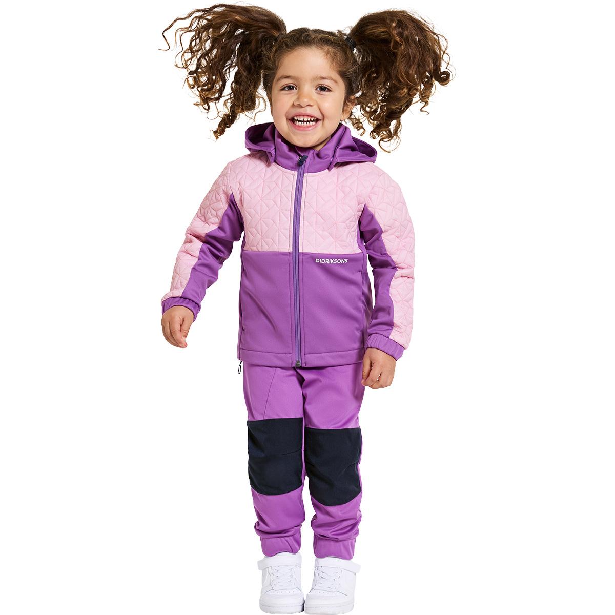 Didriksons Briska Softshell Jakke Børn TULIP PURPLE