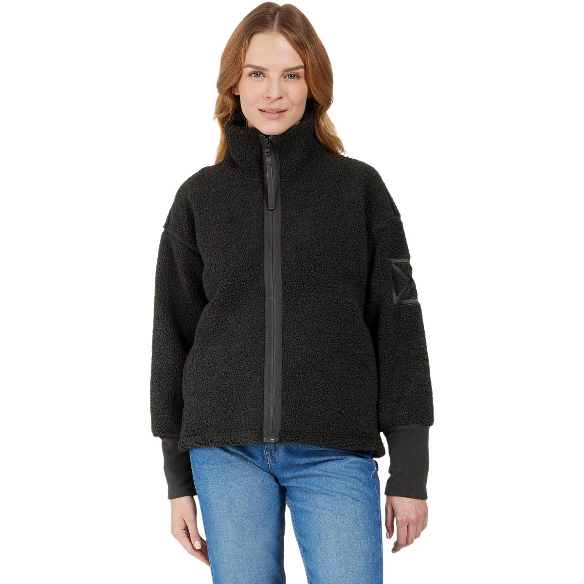Didriksons Mella Fleecejakke Dame BLACK