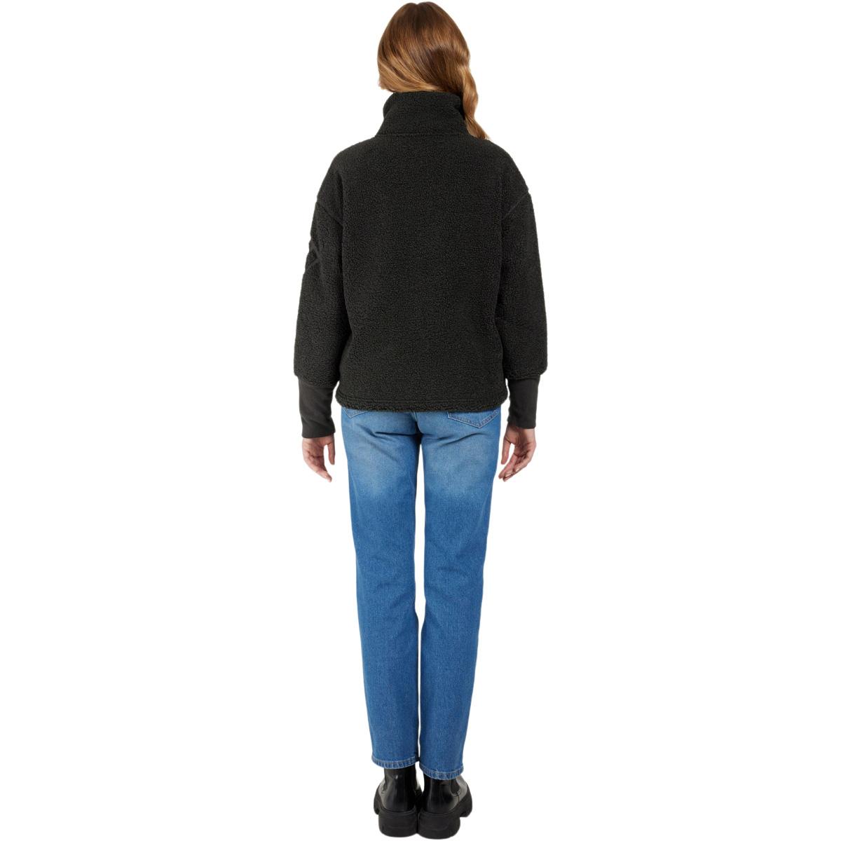 Didriksons Mella Fleecejakke Dame BLACK
