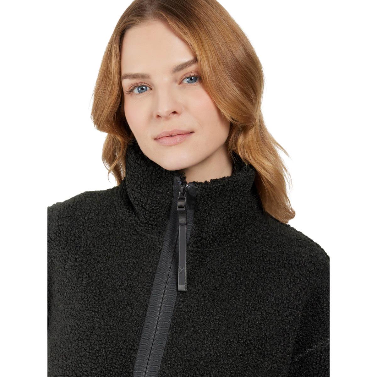 Didriksons Mella Fleecejakke Dame BLACK