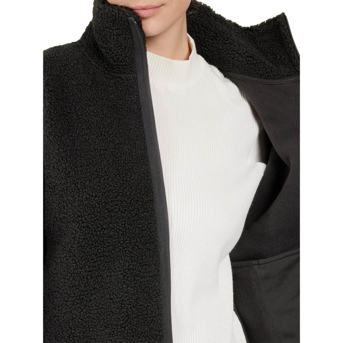 Didriksons Mella Fleecejakke Dame BLACK