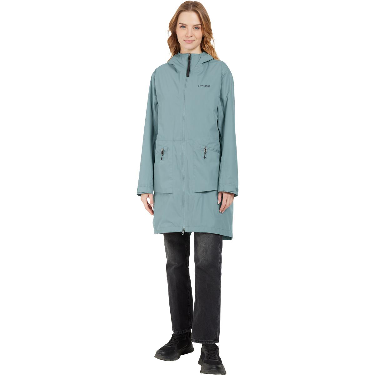 Didriksons Eliana Parka Jakke Dame FACTORY BLUE