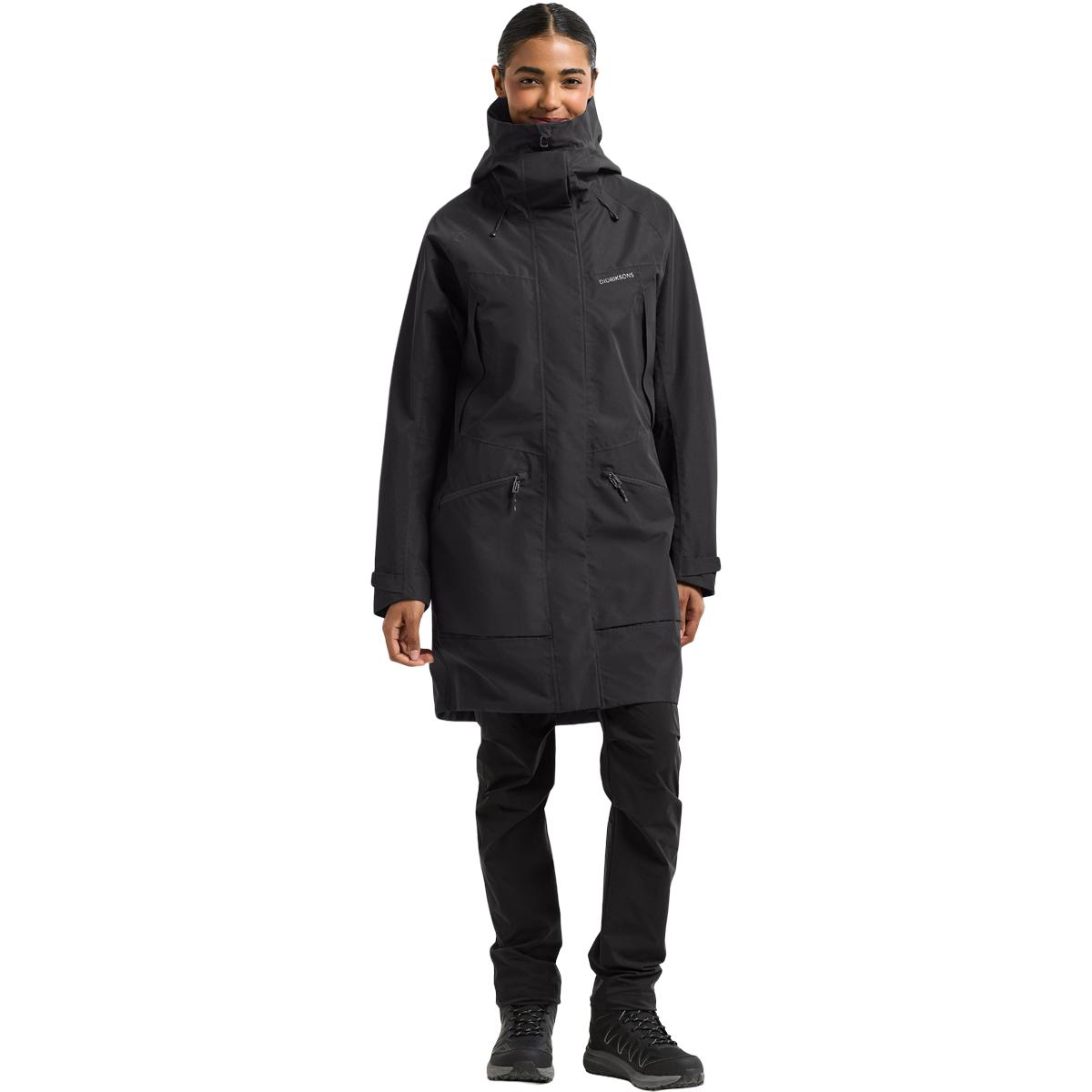 Didriksons Ilma Parka Jakke Dame BLACK
