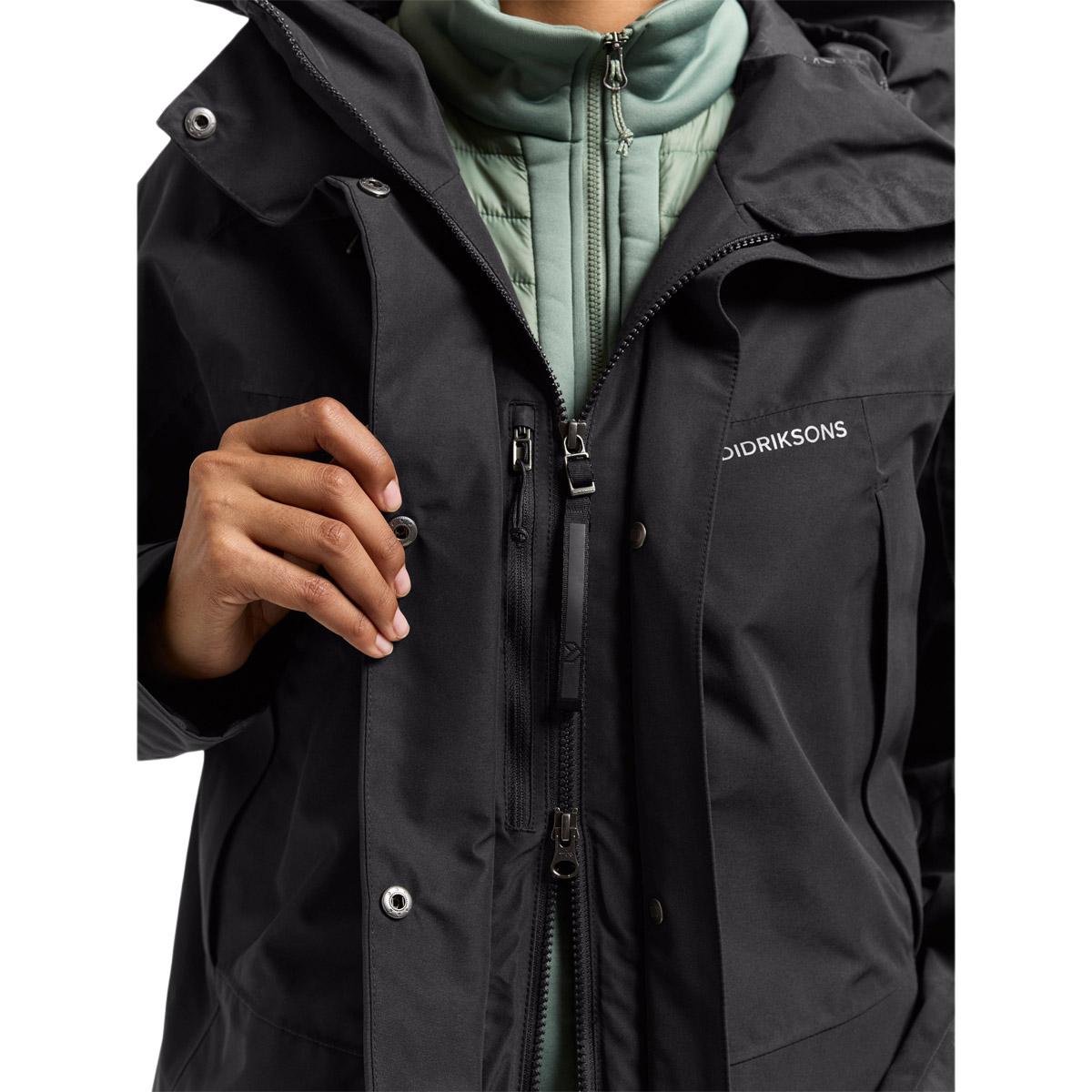 Didriksons Ilma Parka Jakke Dame BLACK