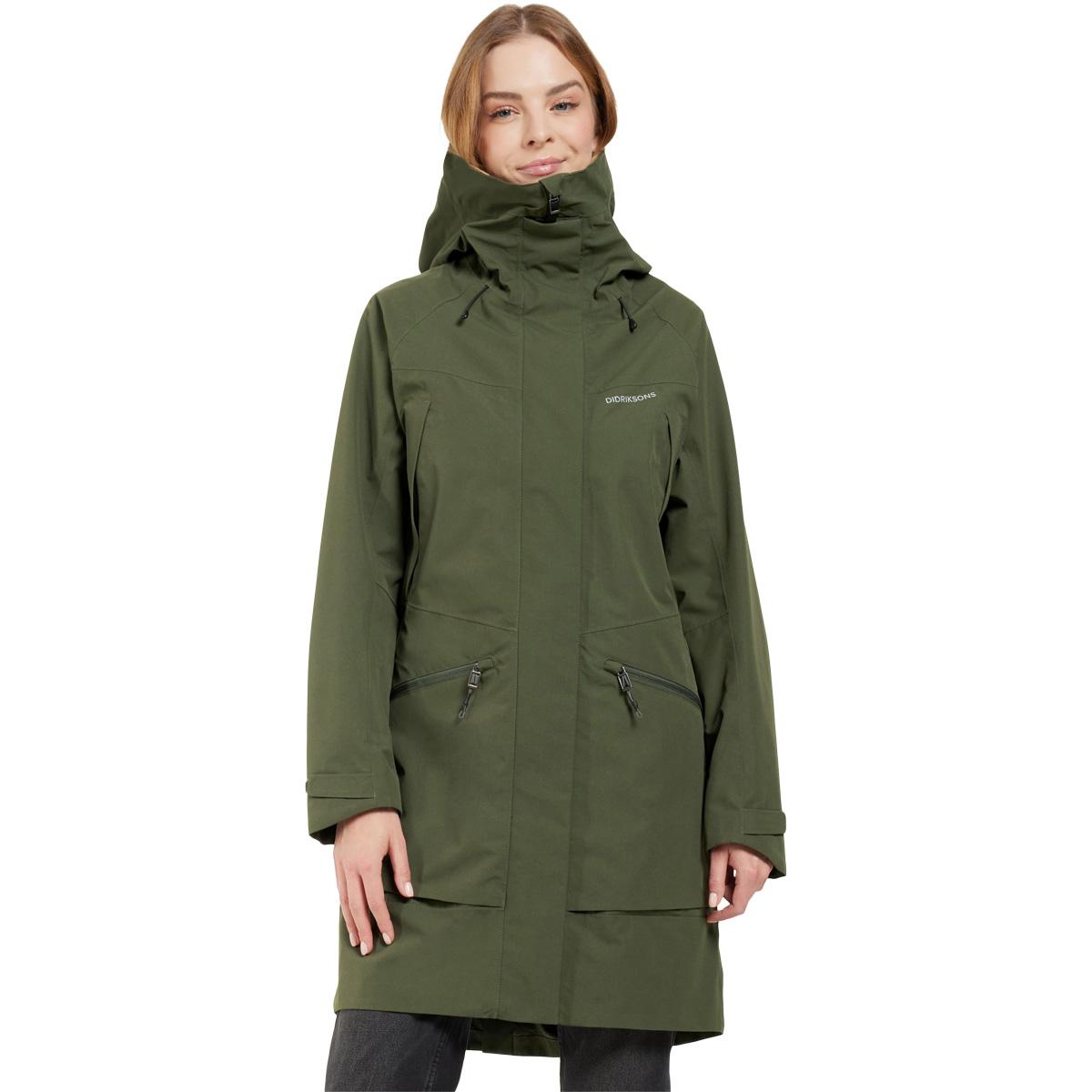 Didriksons Ilma Parka Jakke Dame DEEP GREEN