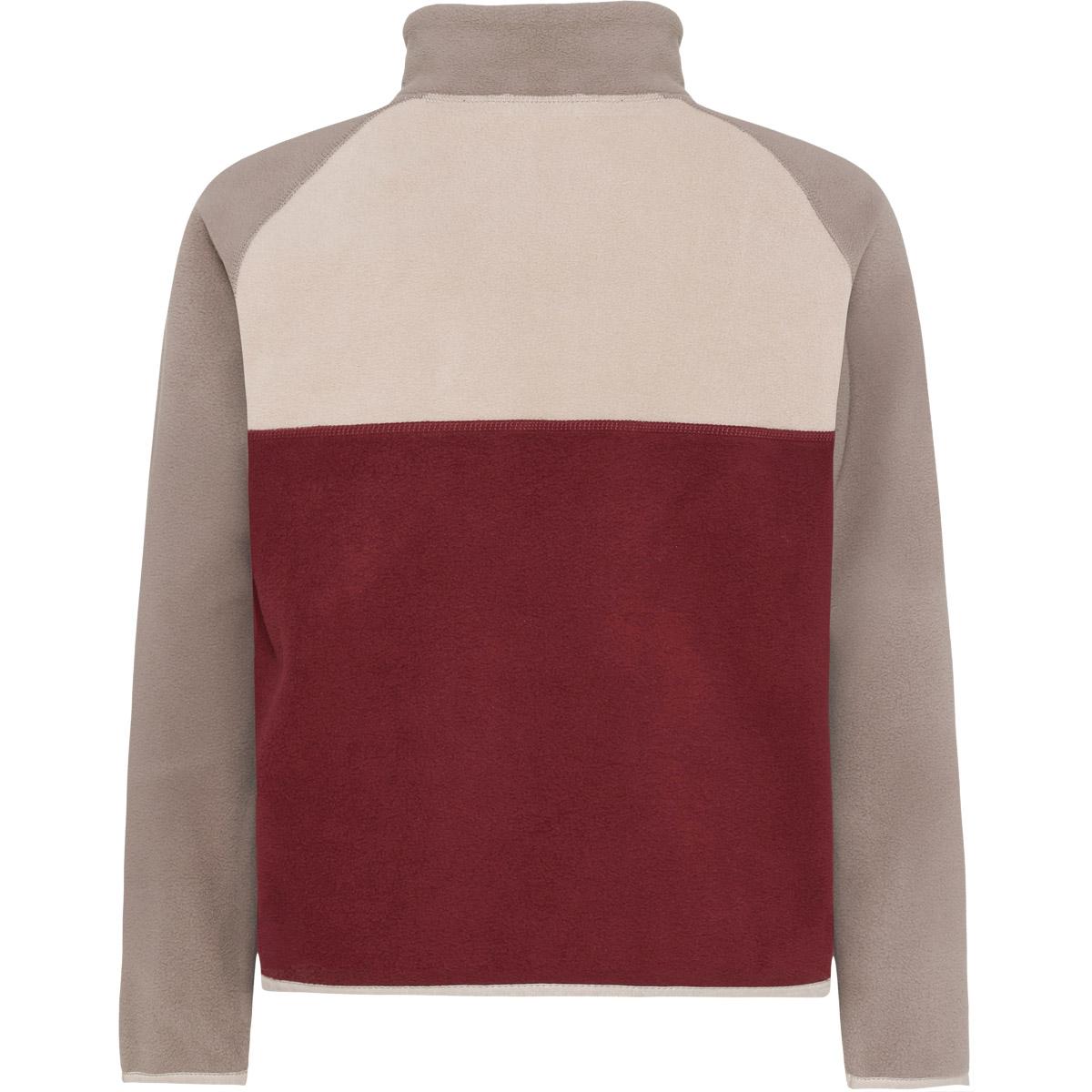 Didriksons Yokto Fleecetrøje Børn Beige/rød