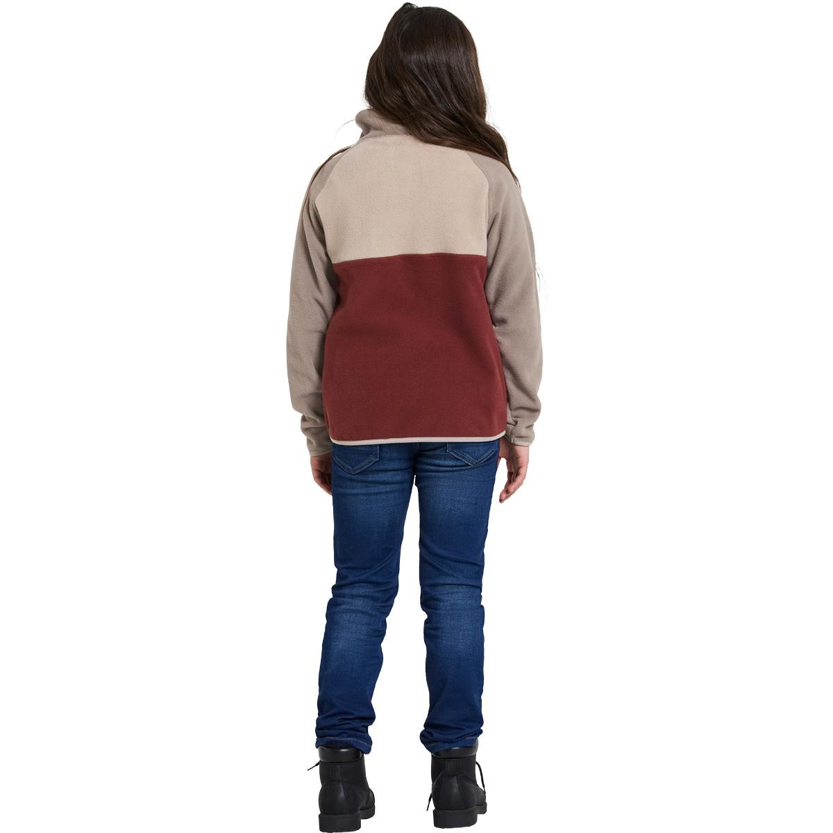 Didriksons Yokto Fleecetrøje Børn Beige/rød