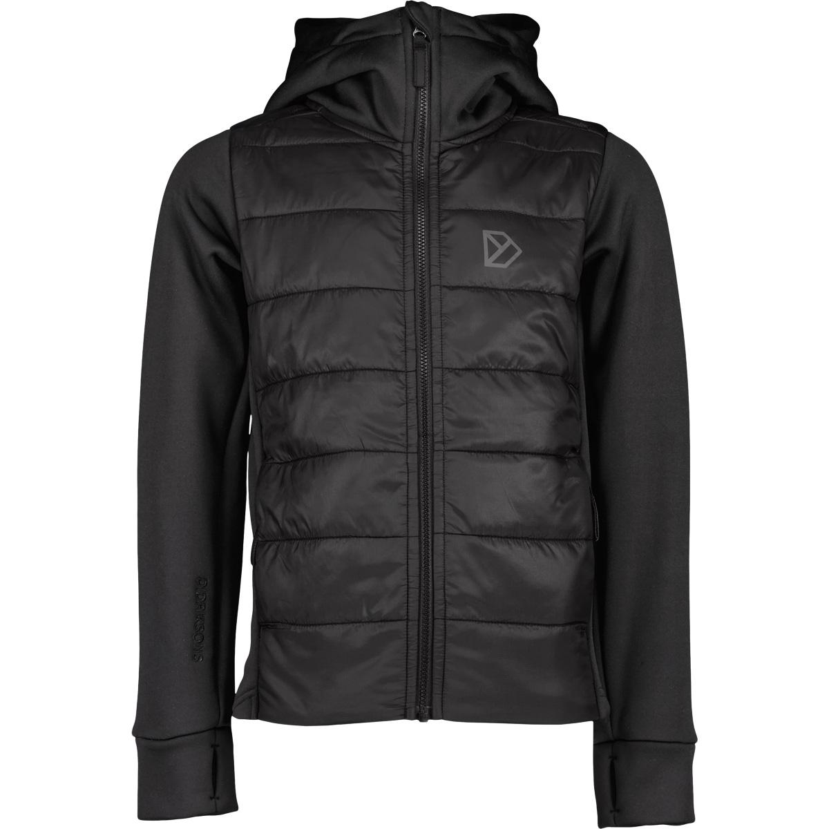 Didriksons Kapris 2 Hybrid Full Zip Jakke Børn BLACK