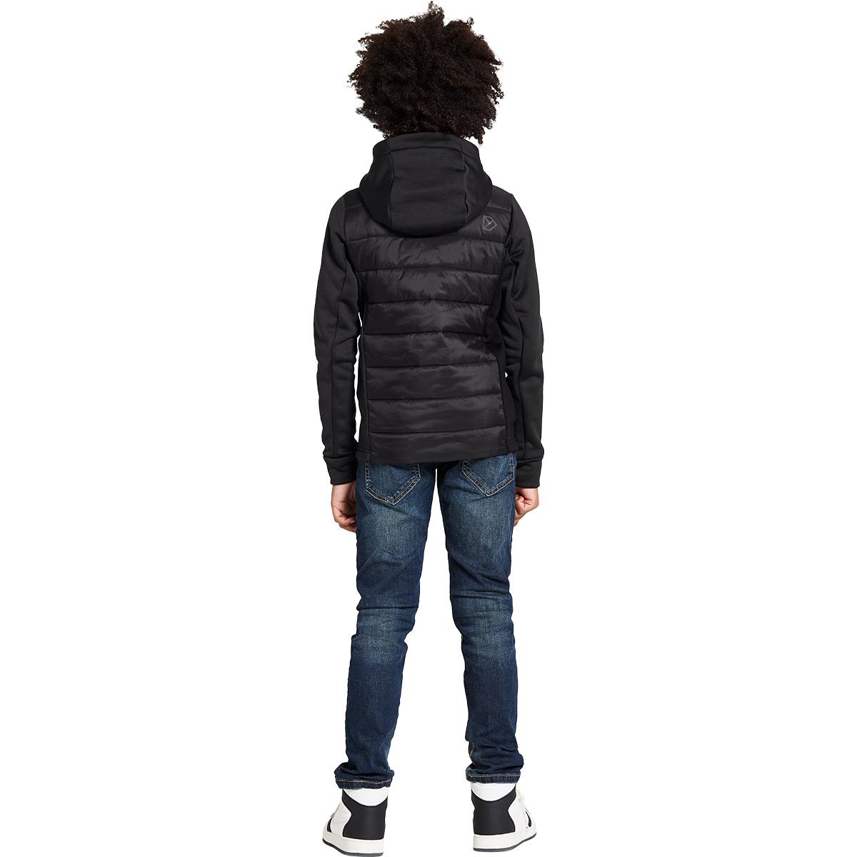 Didriksons Kapris 2 Hybrid Full Zip Jakke Børn BLACK