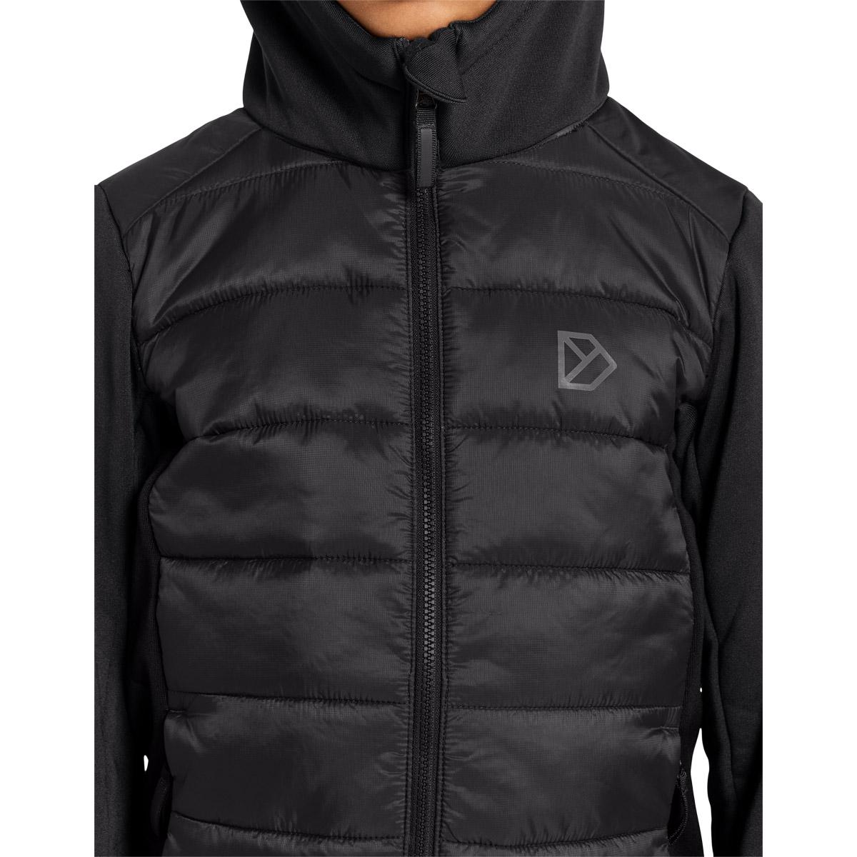 Didriksons Kapris 2 Hybrid Full Zip Jakke Børn BLACK