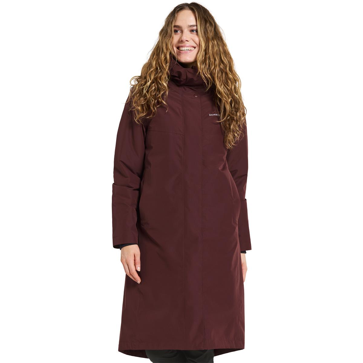 Didriksons Selina Parka Jakke Dame Bordeaux