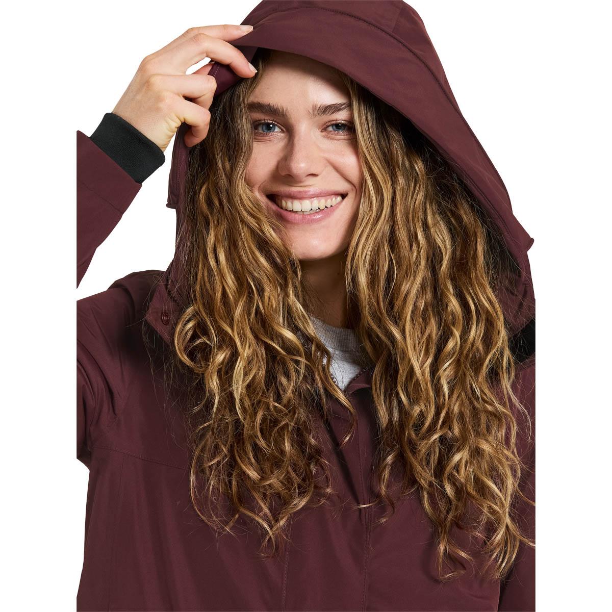 Didriksons Selina Parka Jakke Dame Bordeaux