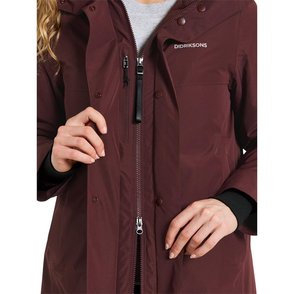 Didriksons Selina Parka Jakke Dame Bordeaux