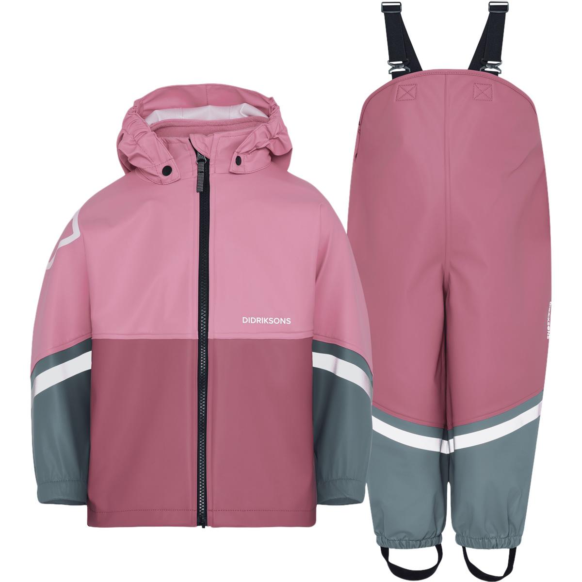 Didriksons Waterman PU Regnsæt Børn Red/Rose
