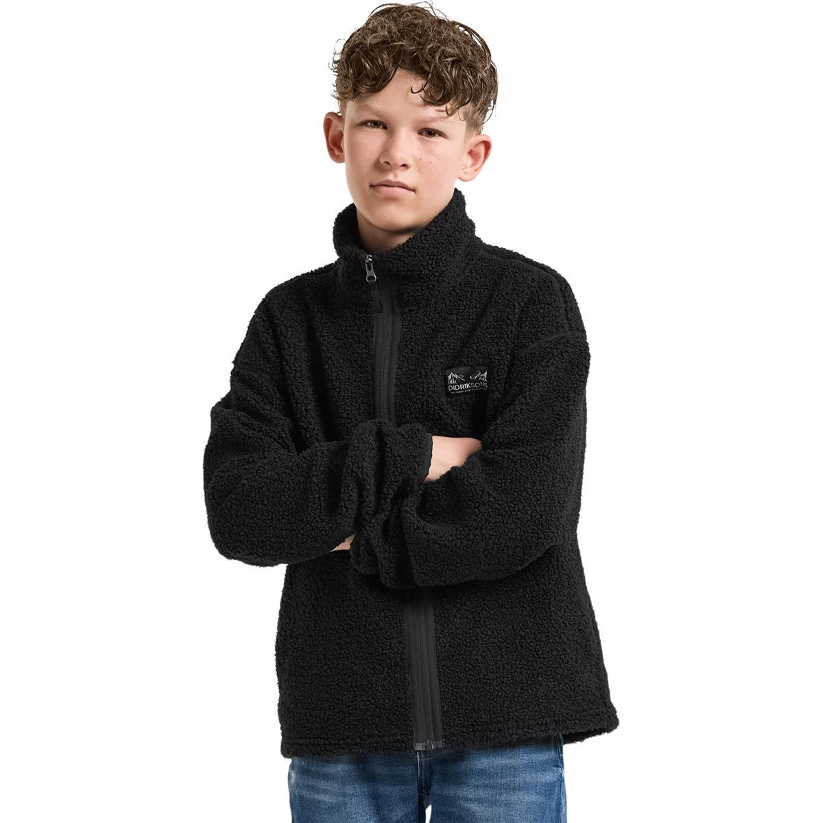 Didriksons Zir Fleecetrøye Barn Black