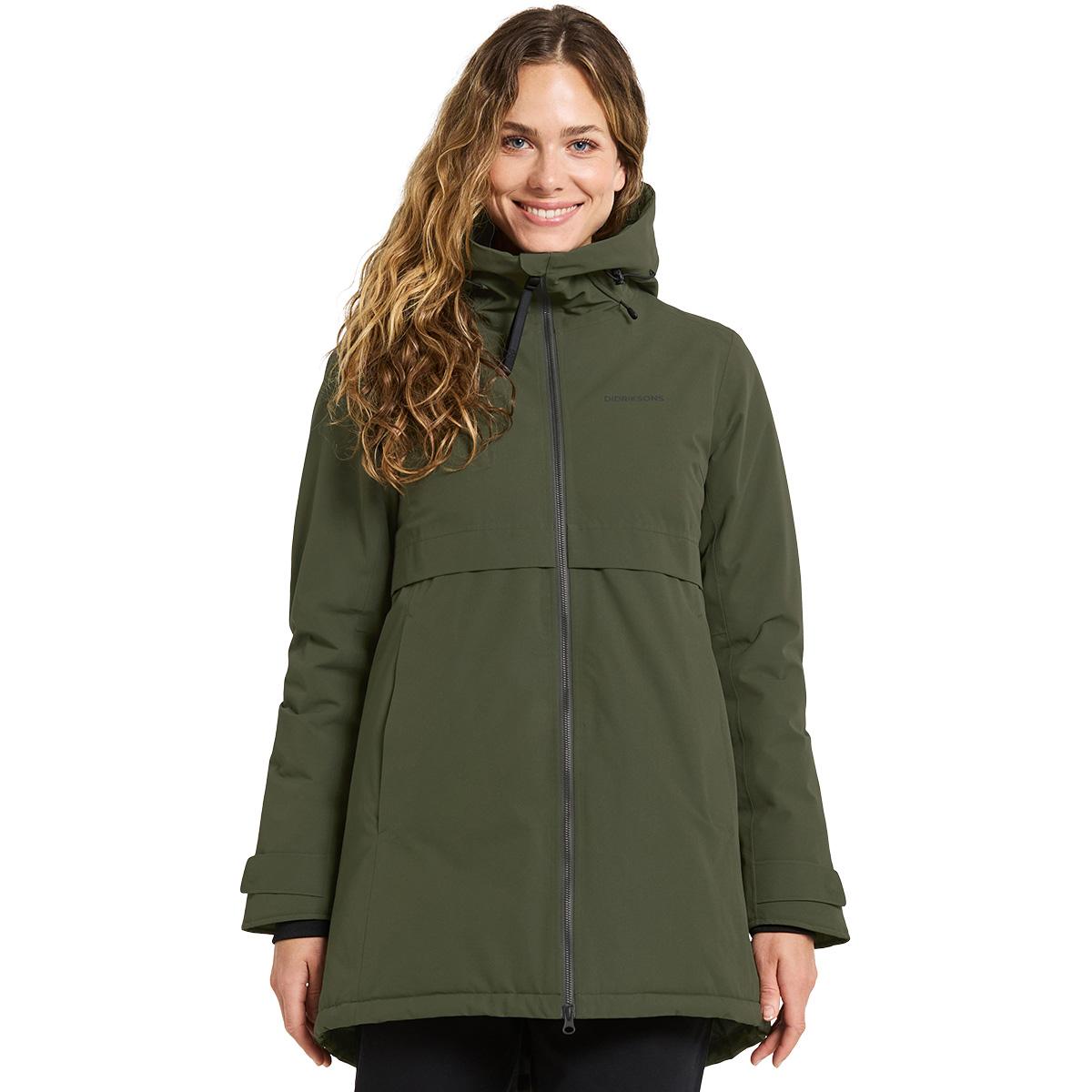 Didriksons Helle Parka Jakke Dame grøn