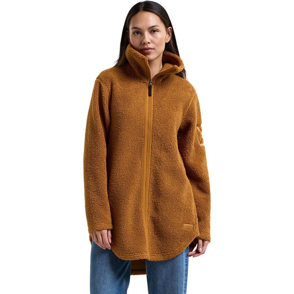 Didriksons Umi Fleecetrøje Dame SPICE BROWN