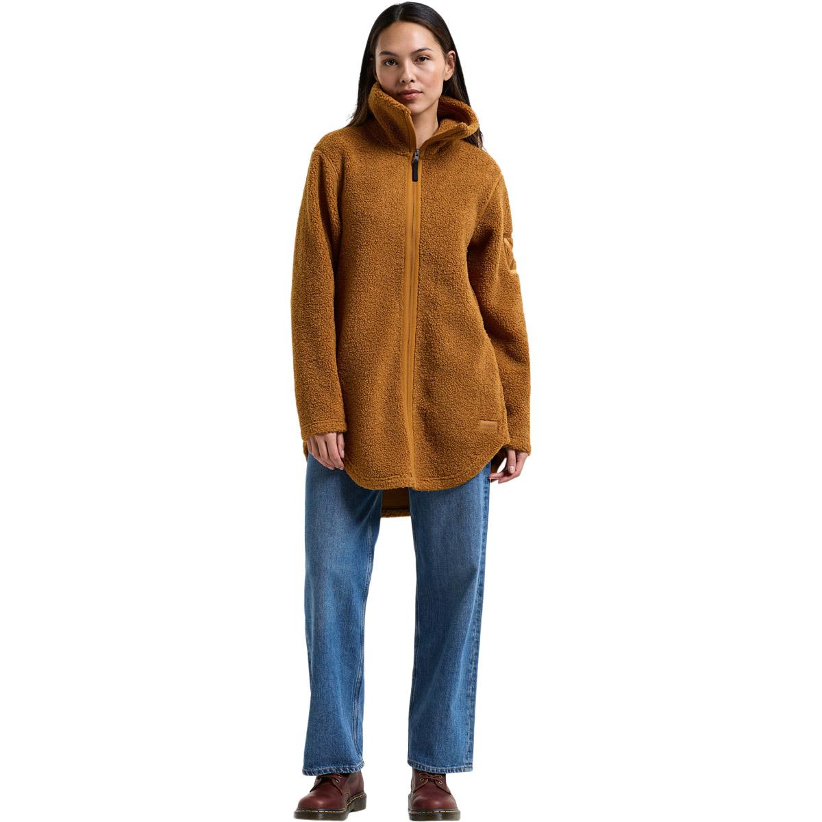 Didriksons Umi Fleecetrøje Dame SPICE BROWN
