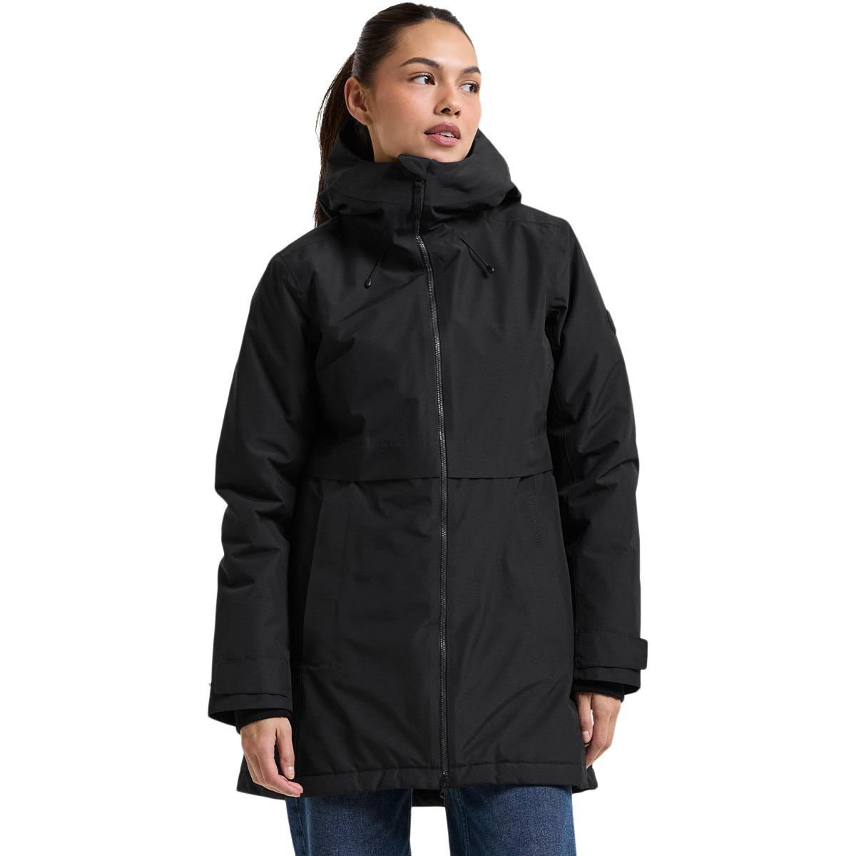 Didriksons Tiril Parka Jakke Dame BLACK