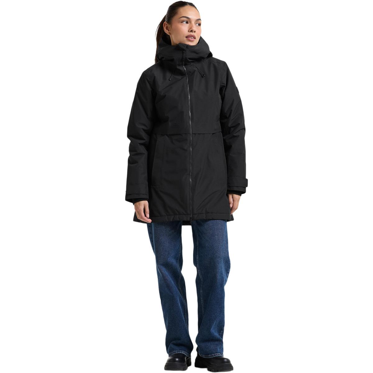 Didriksons Tiril Parka Jakke Dame BLACK