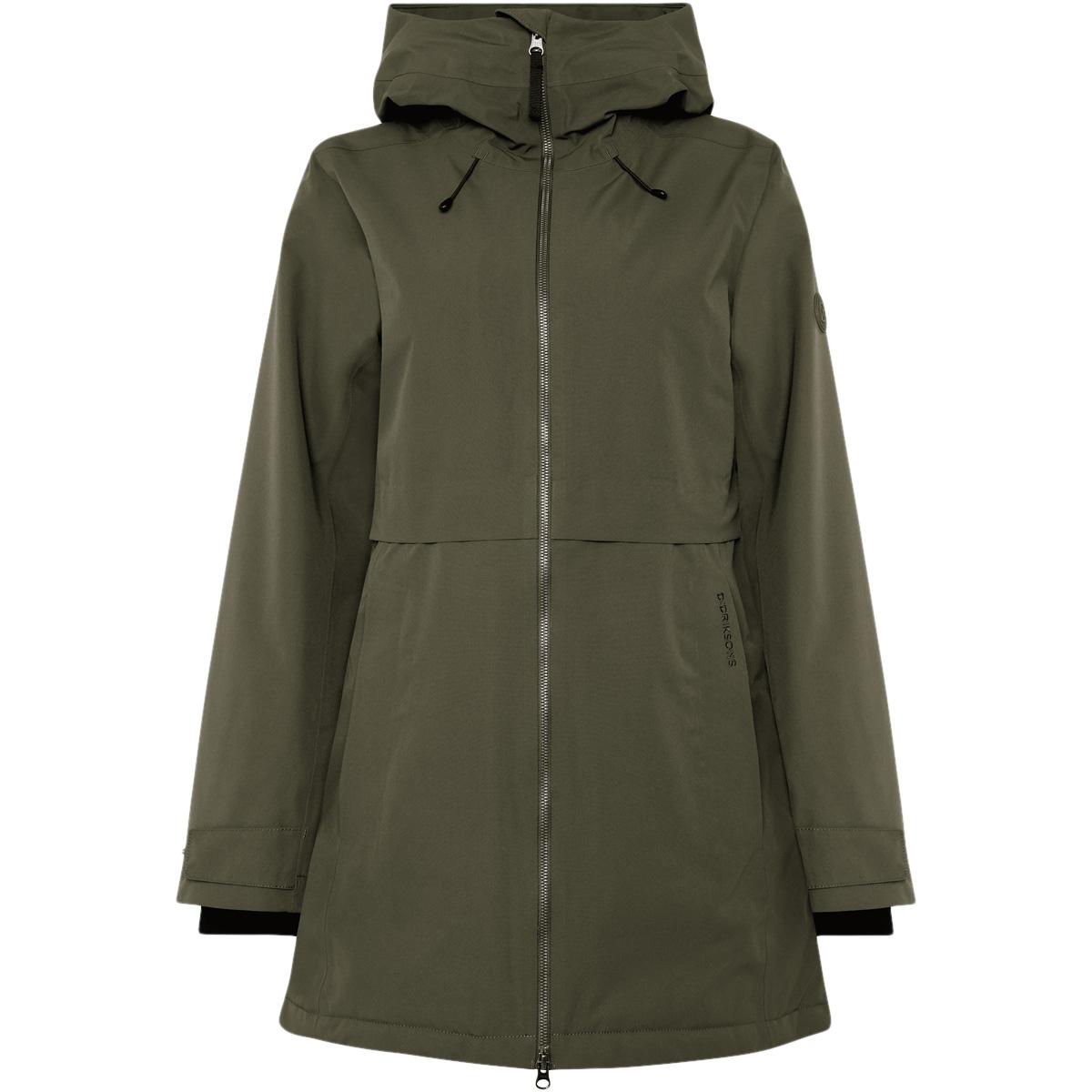 Didriksons Tiril Parka Jakke Dame DEEP GREEN