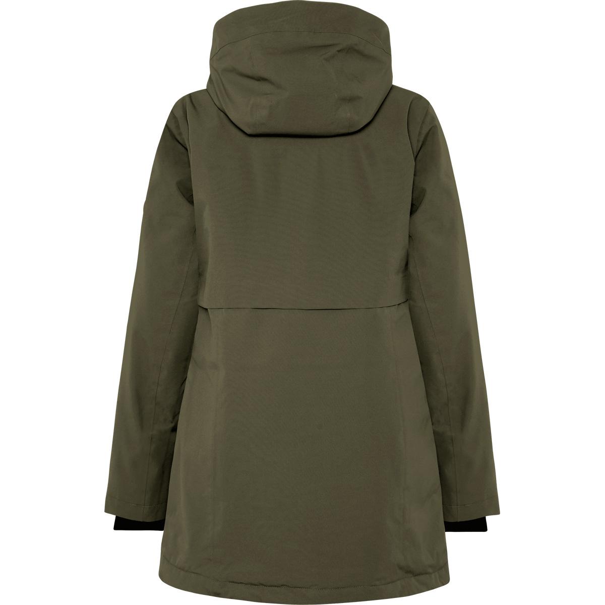 Didriksons Tiril Parka Jakke Dame DEEP GREEN