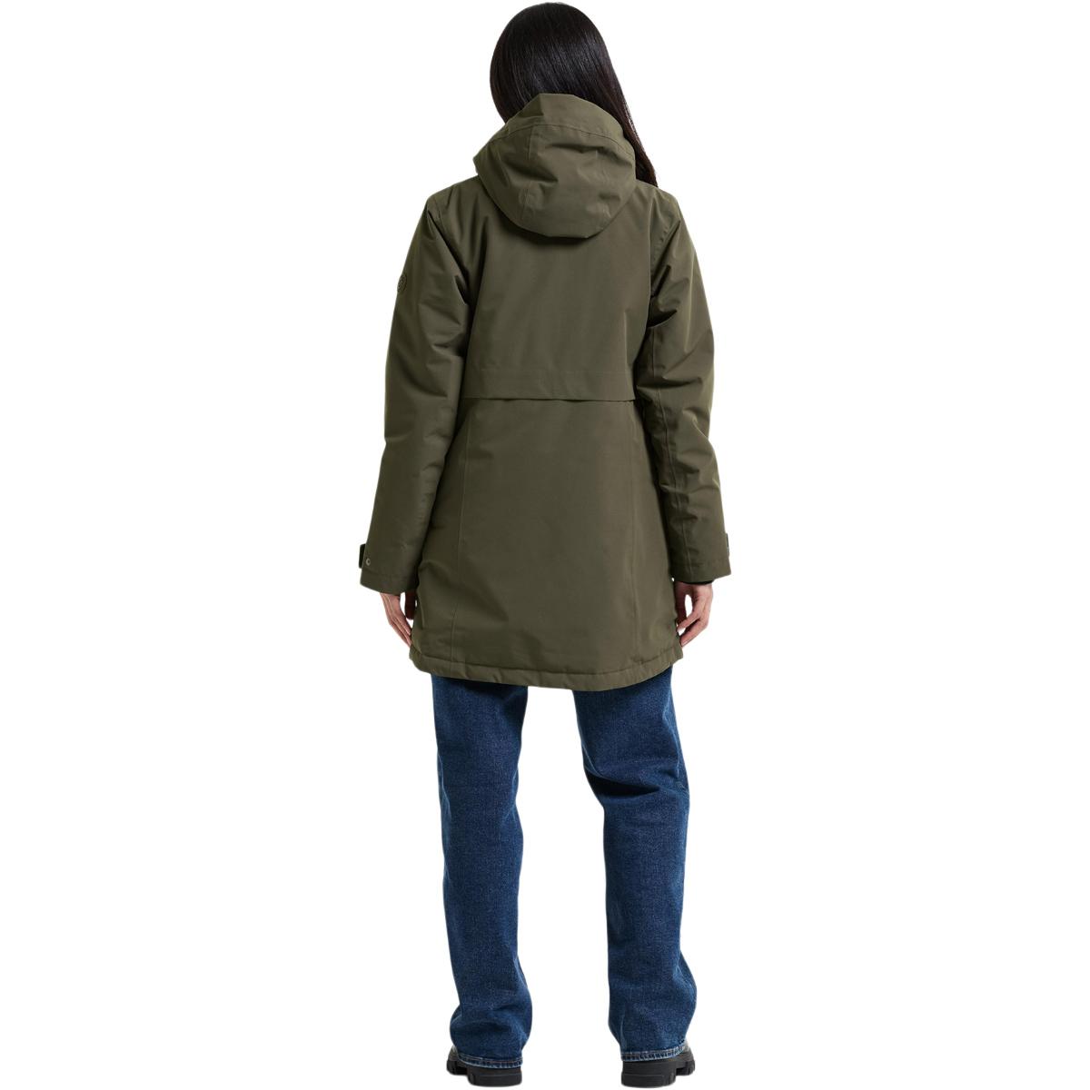 Didriksons Tiril Parka Jakke Dame DEEP GREEN