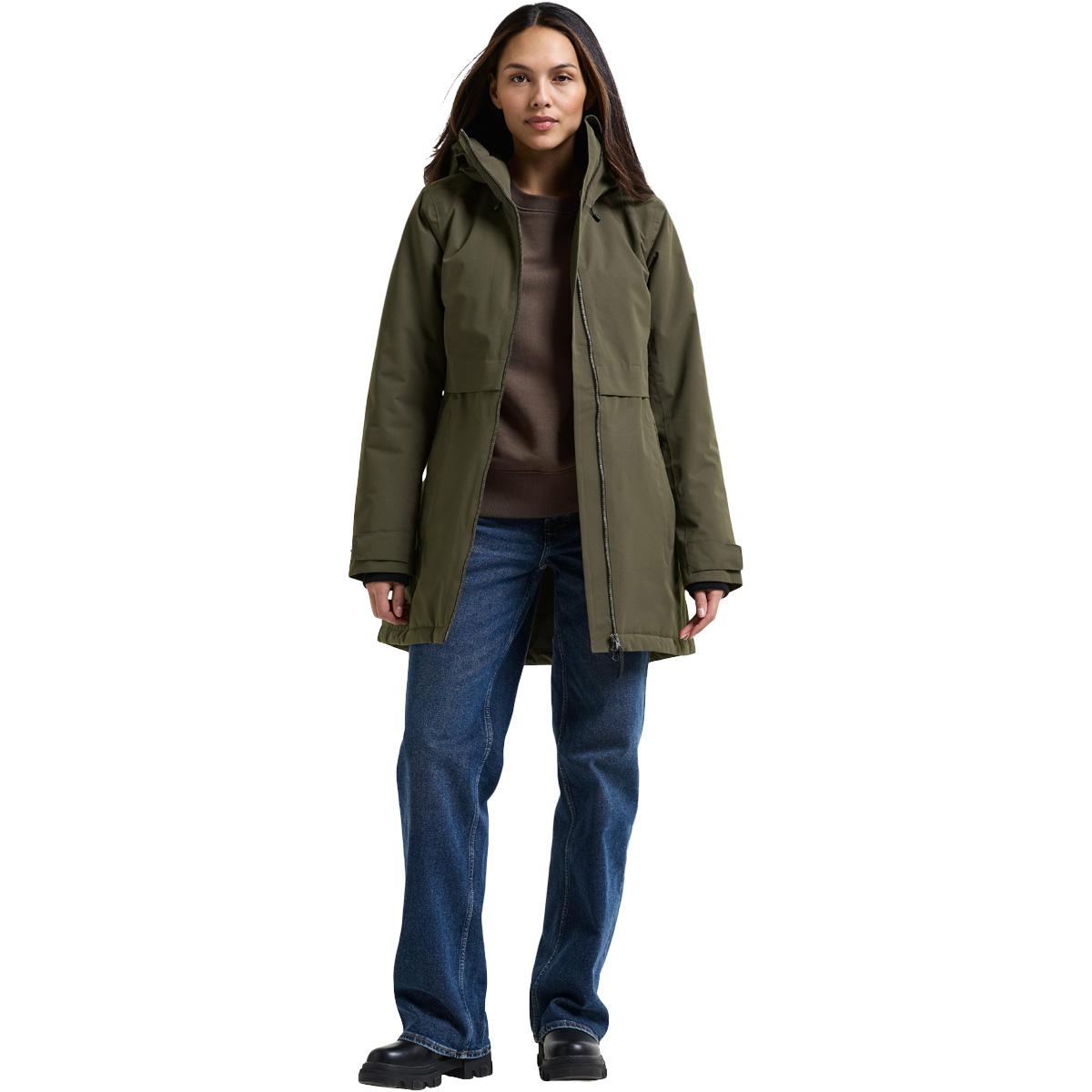Didriksons Tiril Parka Jakke Dame DEEP GREEN