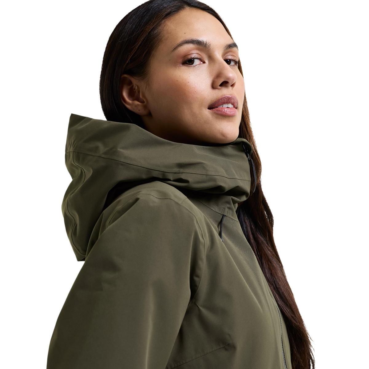 Didriksons Tiril Parka Jakke Dame DEEP GREEN
