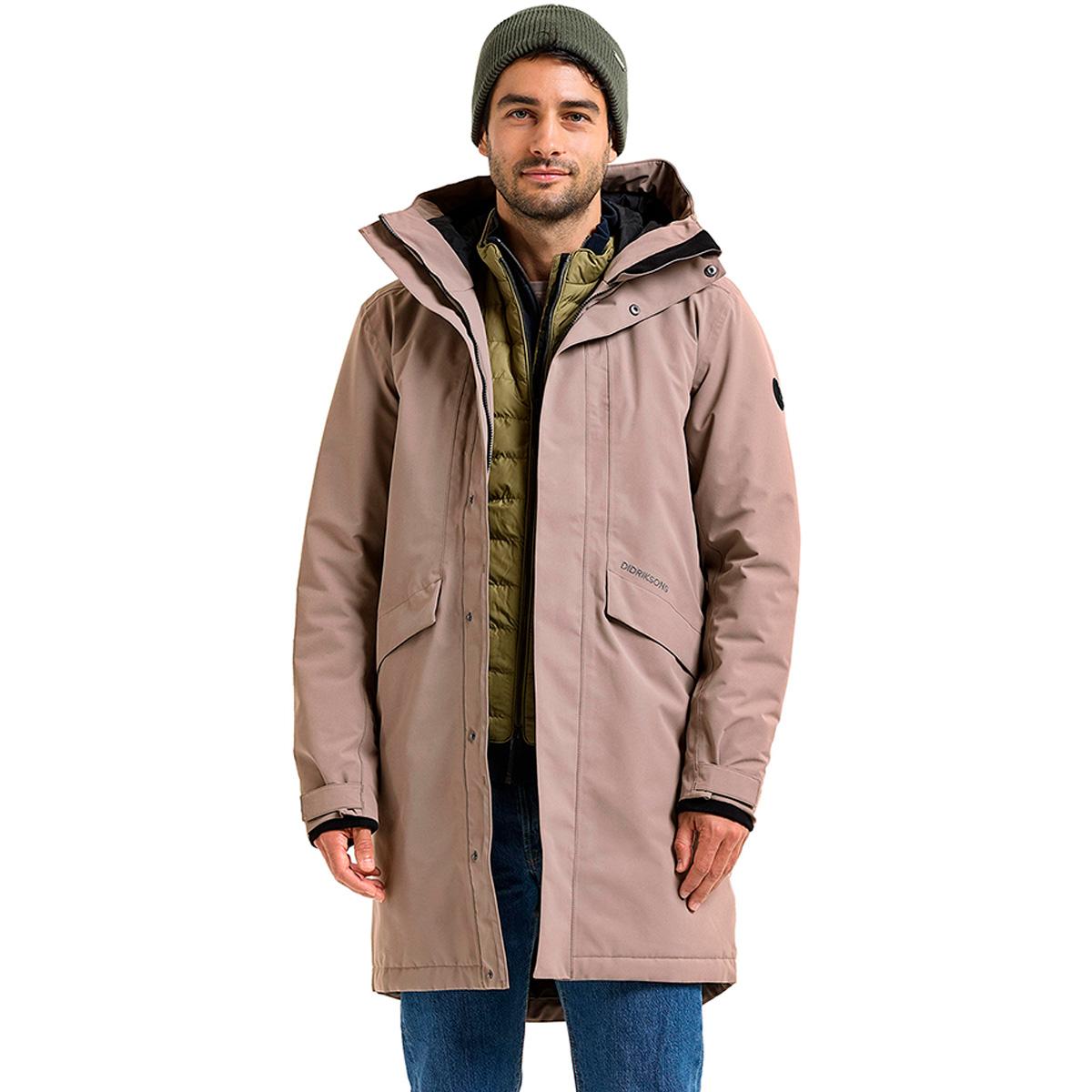 Didriksons Kenny Parka Jakke Herre ASH BROWN