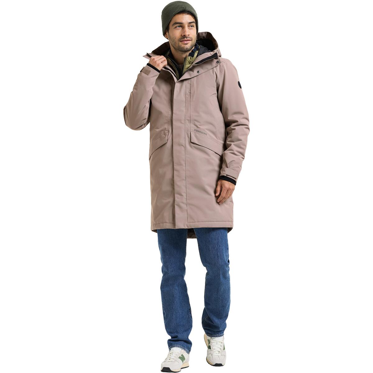 Didriksons Kenny Parka Jakke Herre ASH BROWN