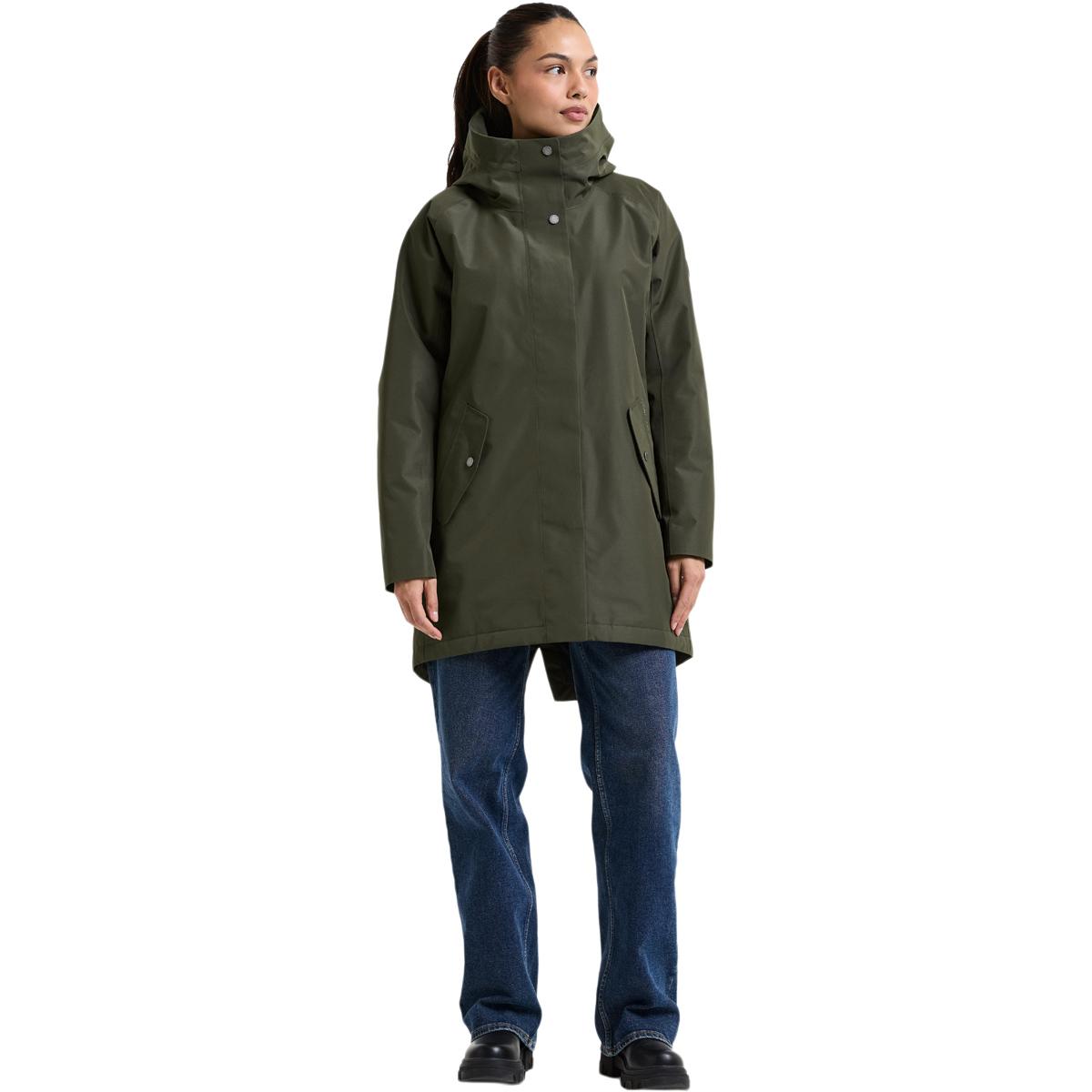 Didriksons Alana Parka Jakke Dame DEEP GREEN