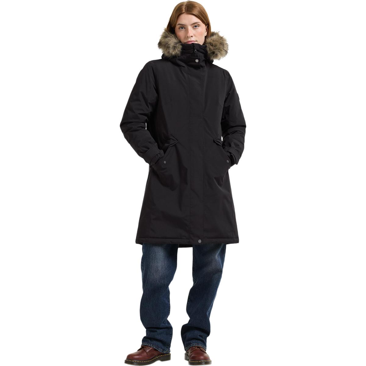 Didriksons Erna Parka Vinterjakke Dame BLACK