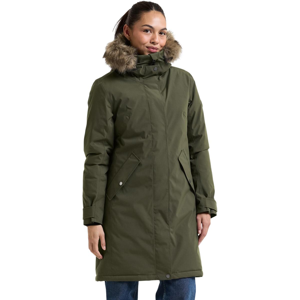 Didriksons Erna Parka Vinterjakke Dame DEEP GREEN
