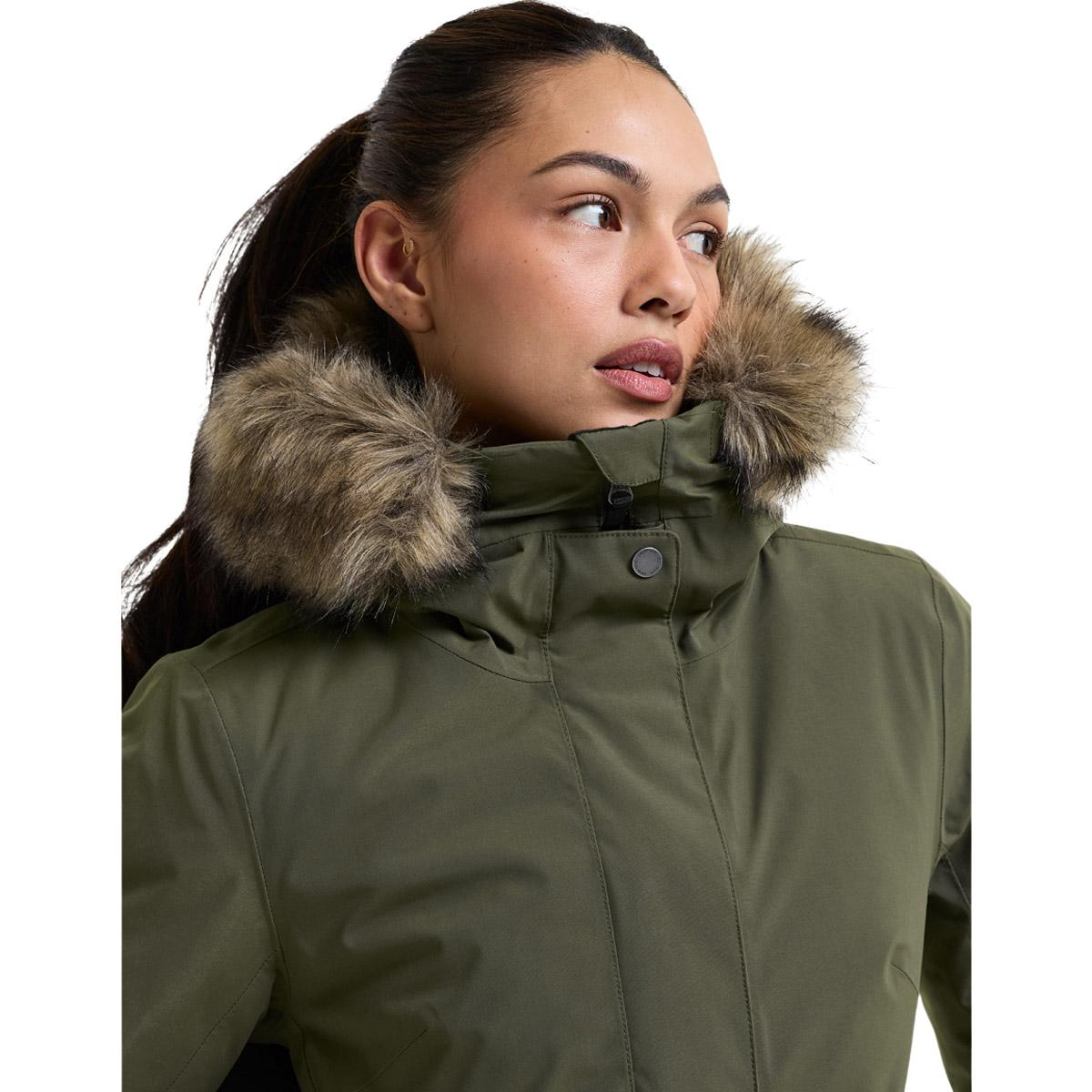 Didriksons Erna Parka Vinterjakke Dame DEEP GREEN