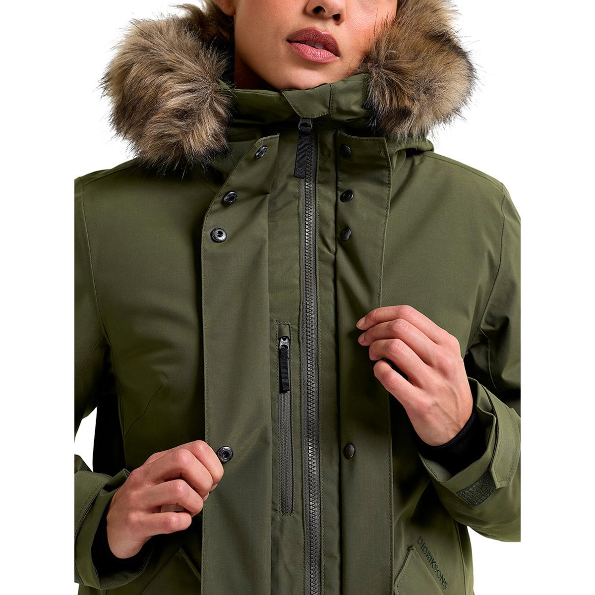 Didriksons Erna Parka Vinterjakke Dame DEEP GREEN