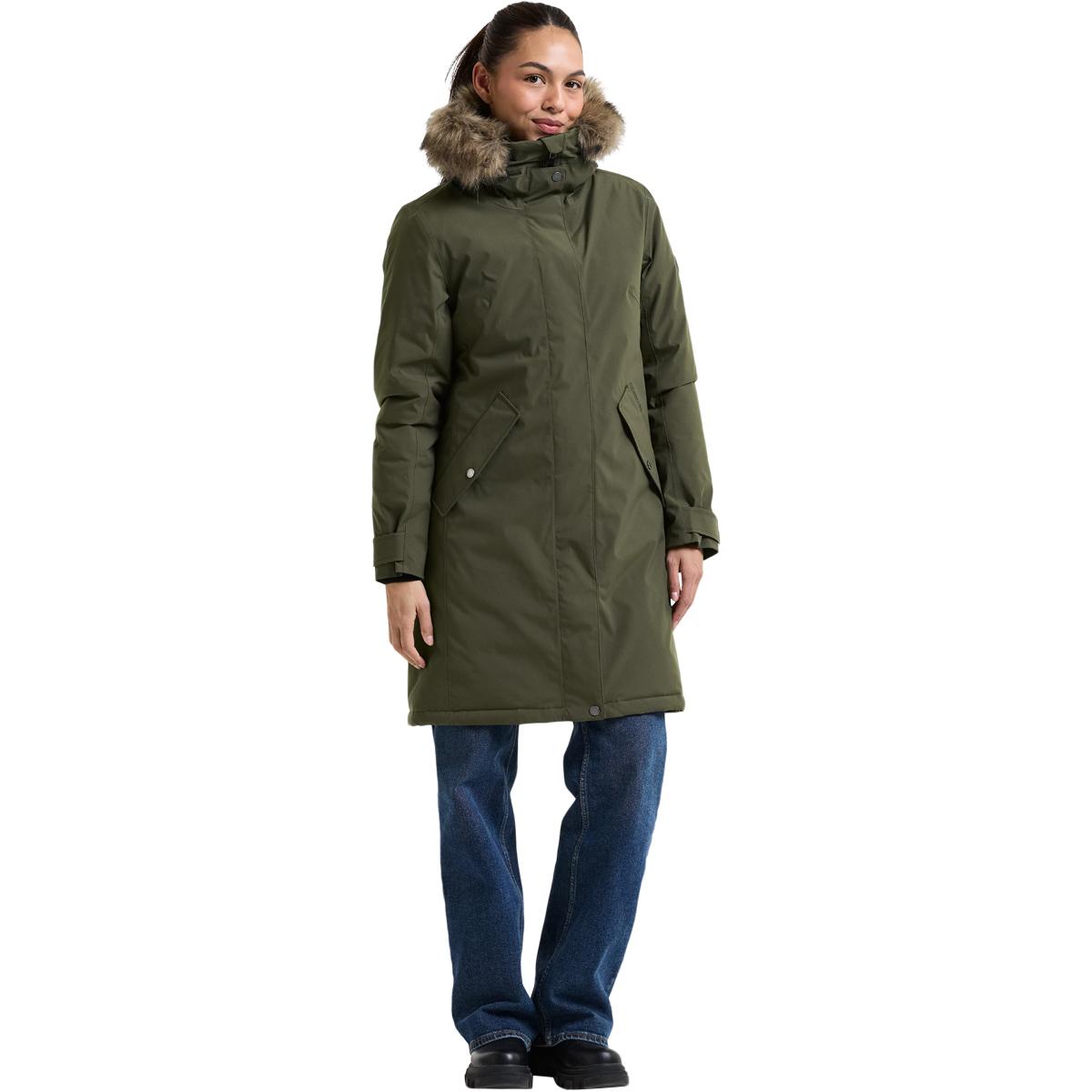 Didriksons Erna Parka Vinterjakke Dame DEEP GREEN