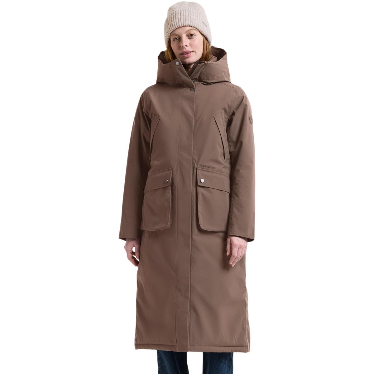 Didriksons Melody Parka Vinterjakke Dame MOCHA BROWN