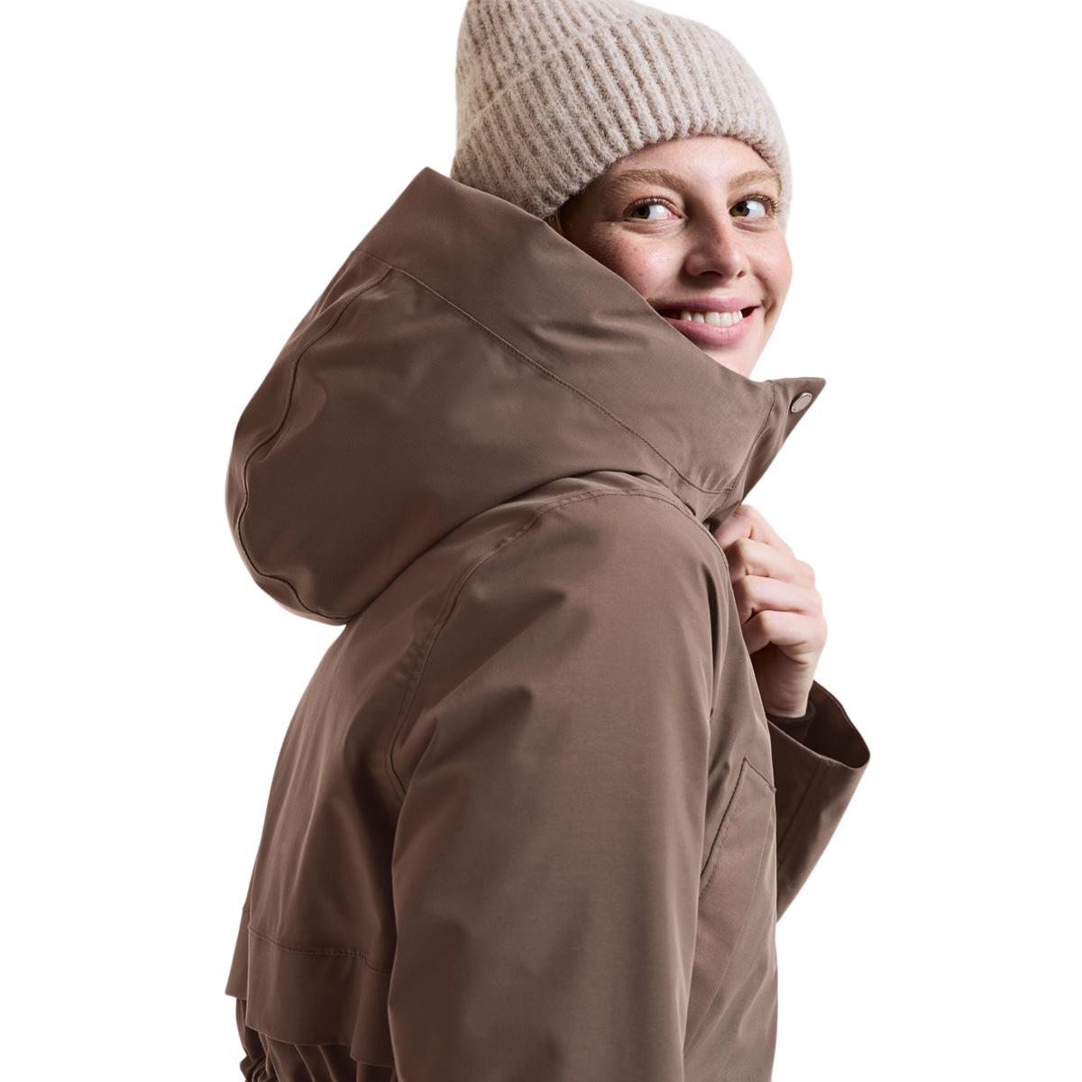 Didriksons Melody Parka Vinterjakke Dame MOCHA BROWN