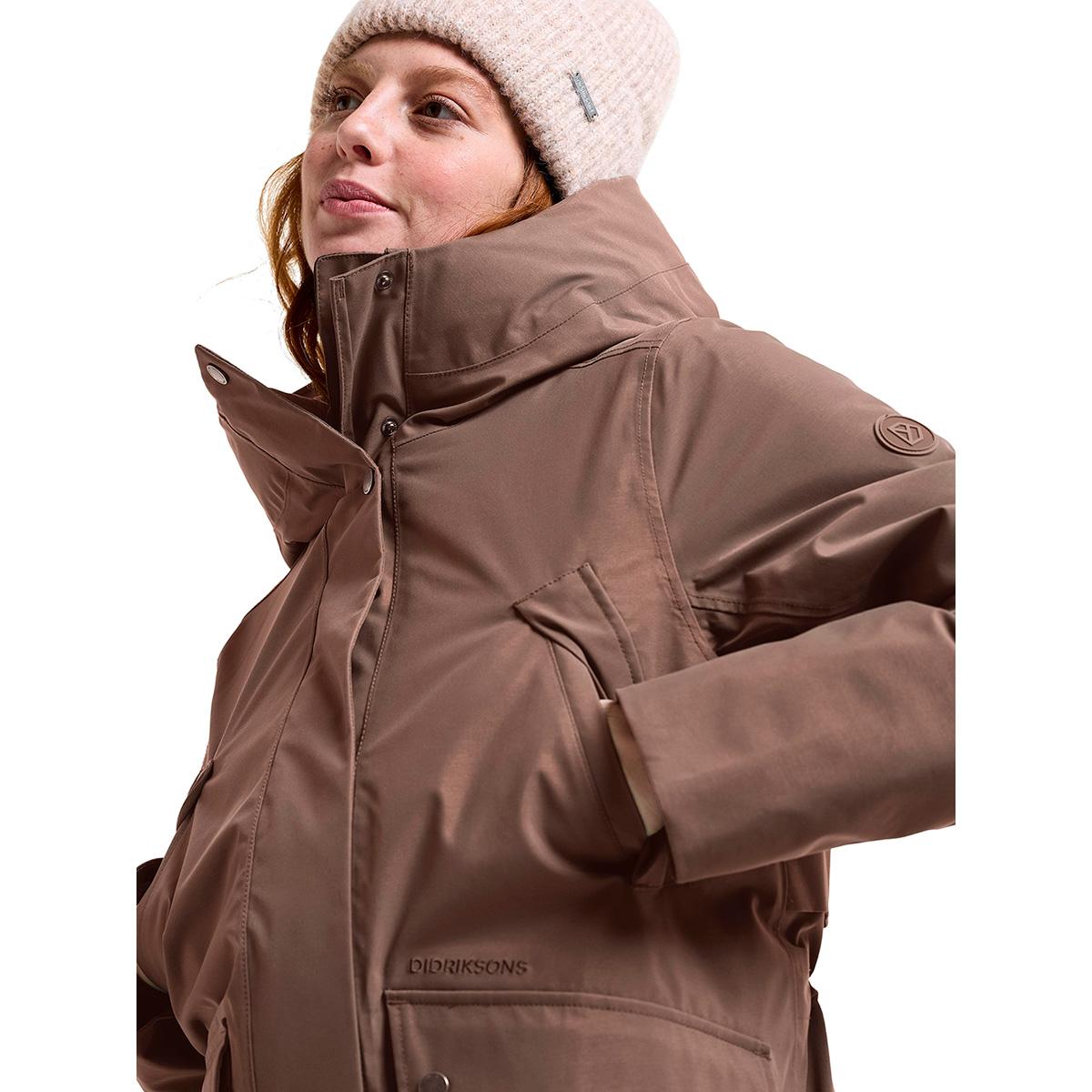 Didriksons Melody Parka Vinterjakke Dame MOCHA BROWN