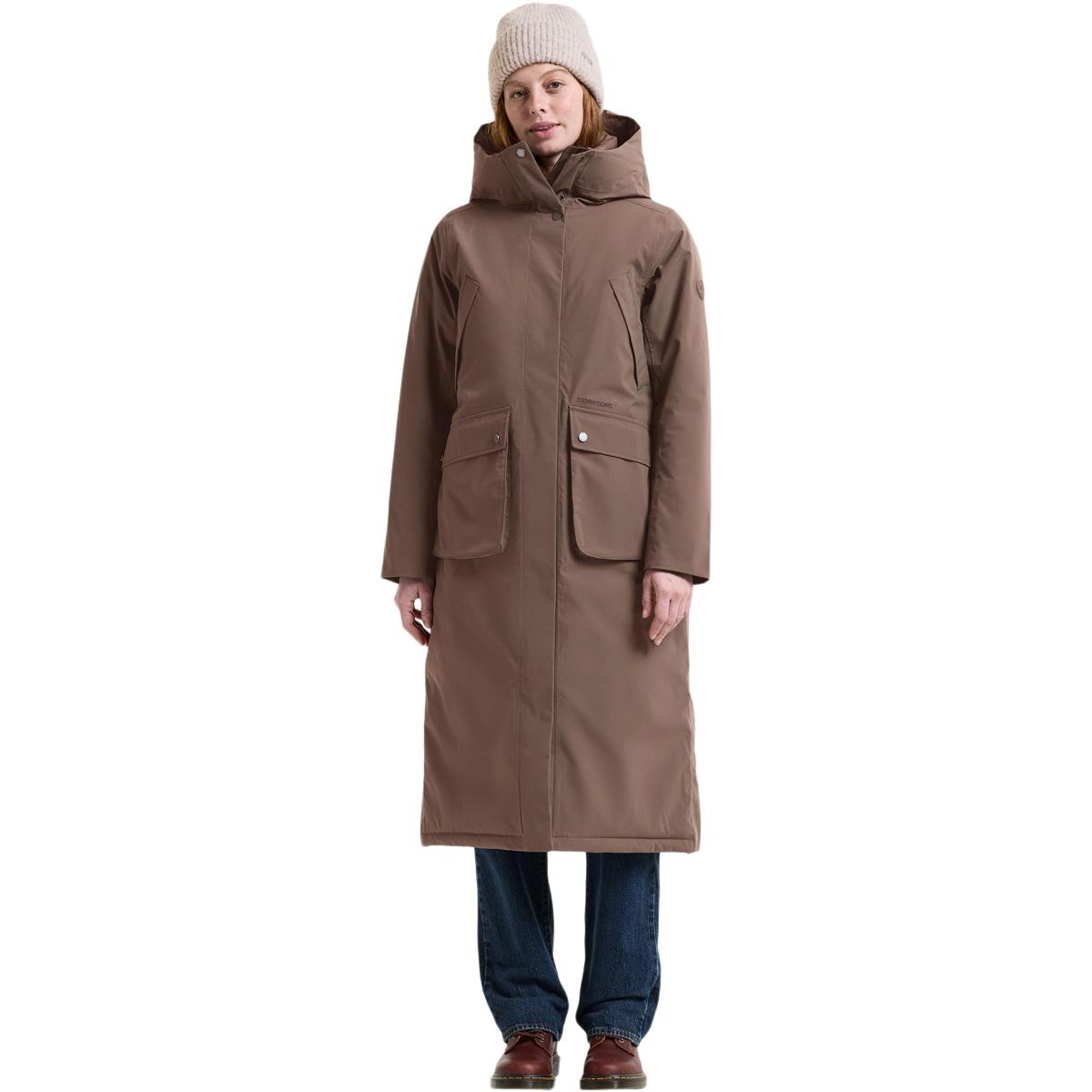 Didriksons Melody Parka Vinterjakke Dame MOCHA BROWN