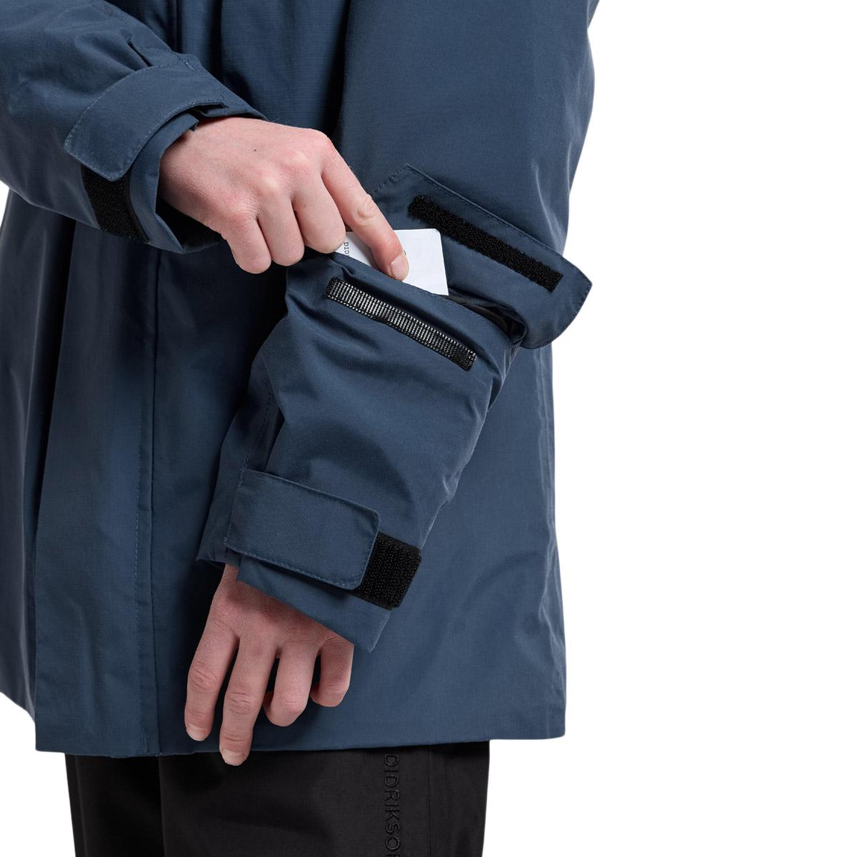 Didriksons Gabbro Vinterjakke Børn MOUNTAIN BLUE