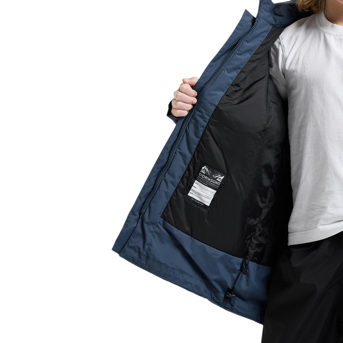 Didriksons Gabbro Vinterjakke Børn MOUNTAIN BLUE