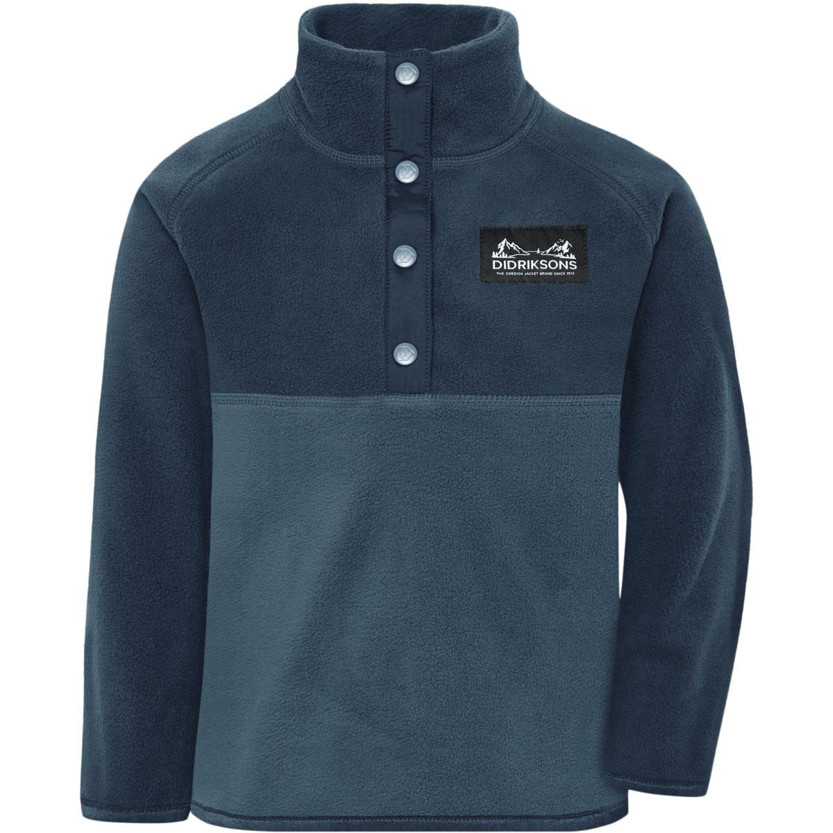 Didriksons Monte Fleecetrøye Barn MOUNTAIN BLUE