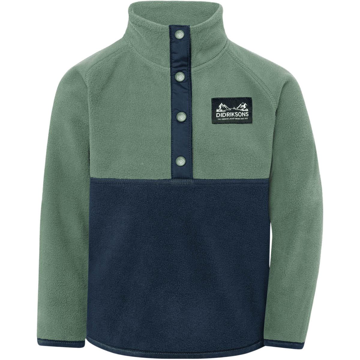 Didriksons Monte Fleecetrøje Børn DARK MOSS