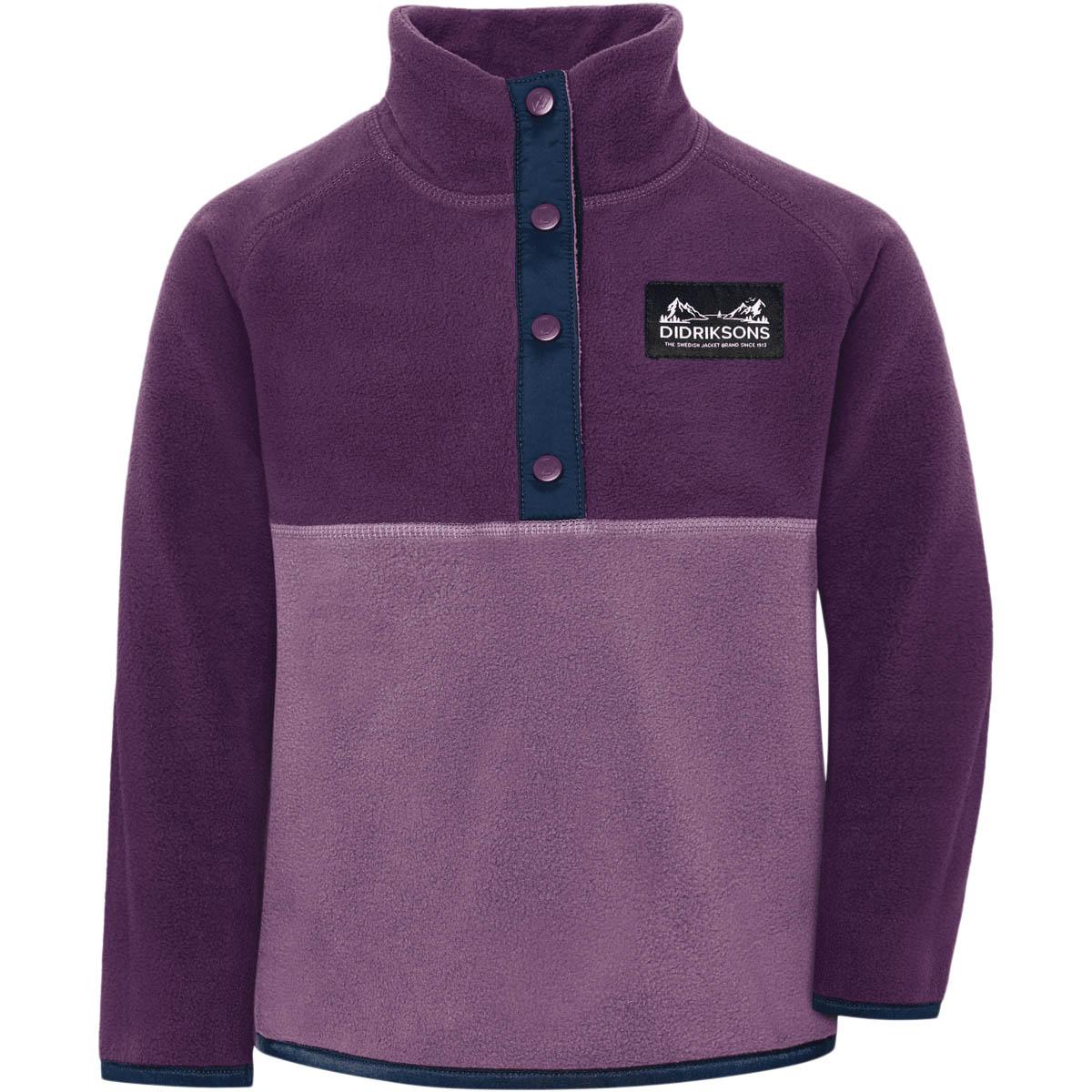Didriksons Monte Fleecetrøye Barn NORTHEN PURPLE