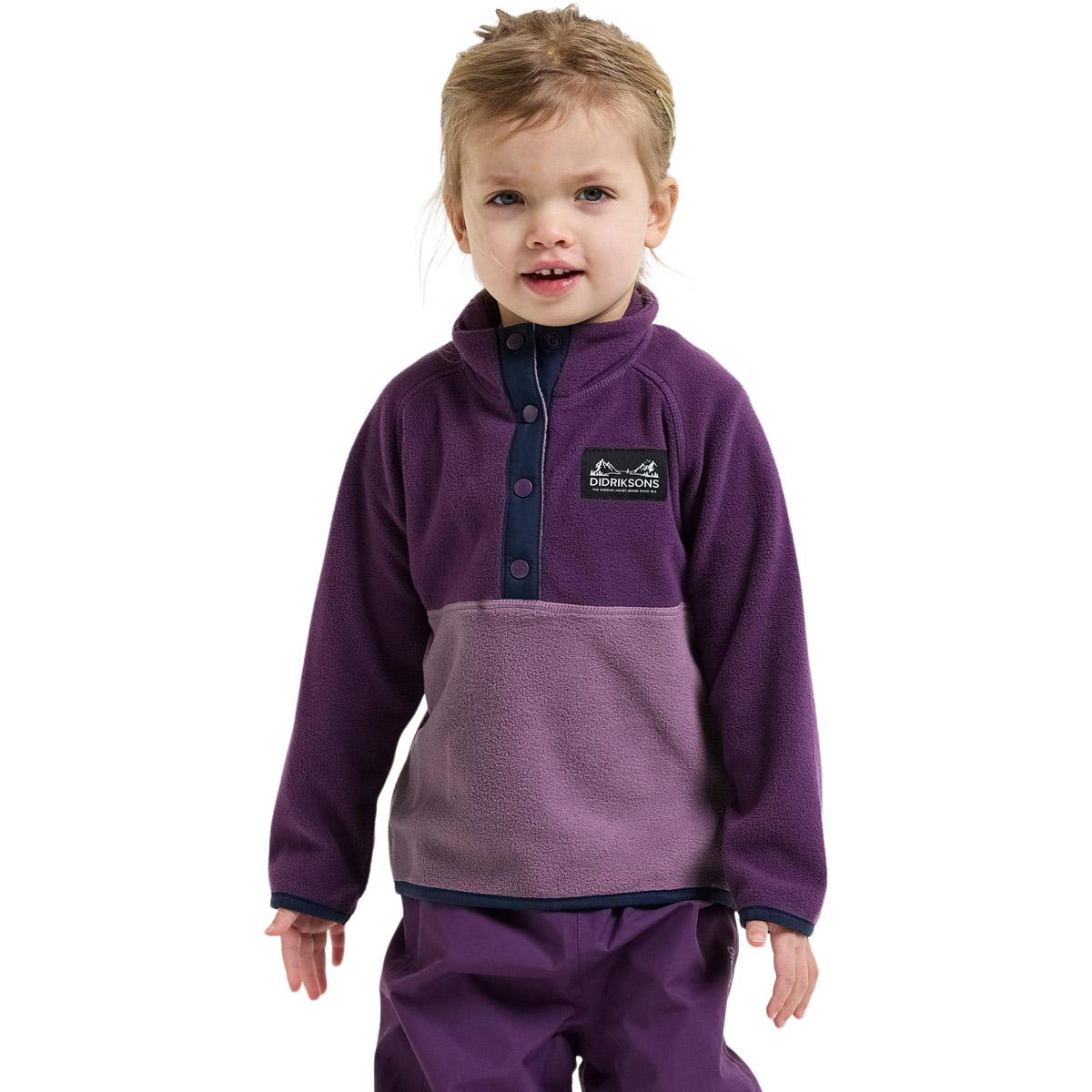 Didriksons Monte Fleecetrøye Barn NORTHEN PURPLE