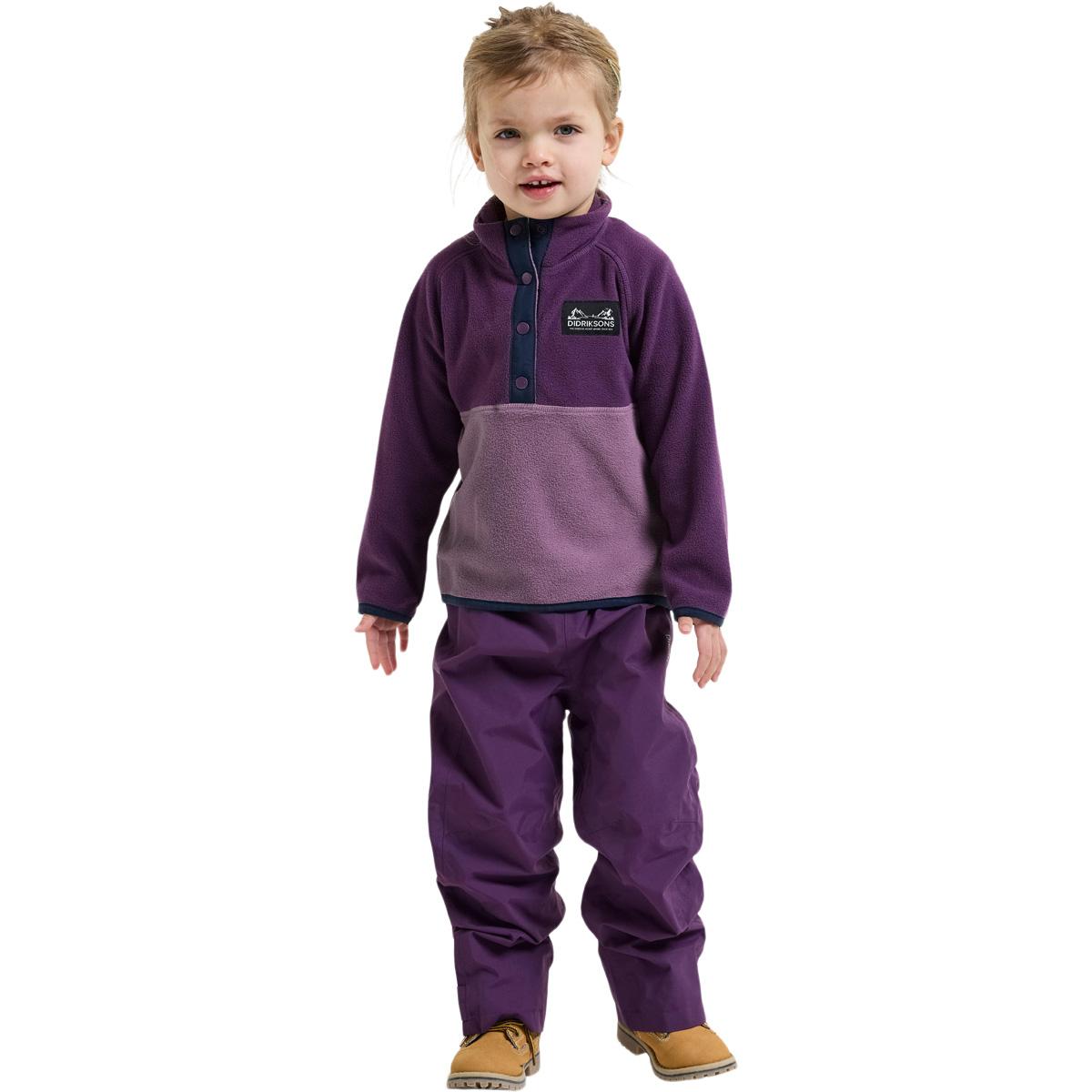 Didriksons Monte Fleecetrøye Barn NORTHEN PURPLE