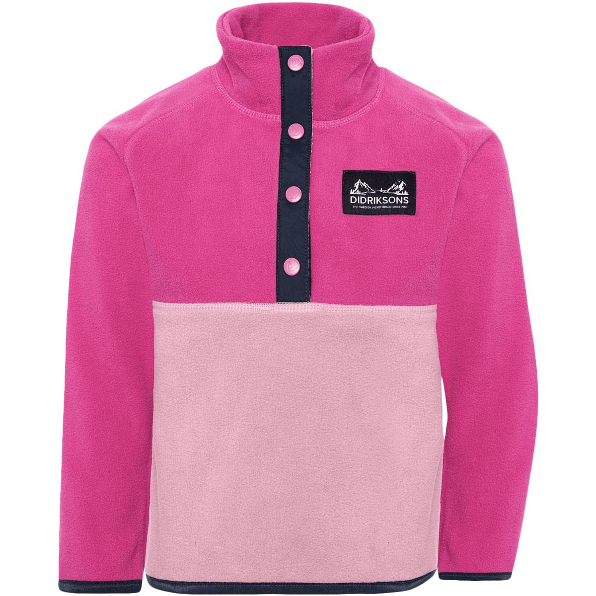 Didriksons Monte Fleecetrøje Børn CACTUS PINK