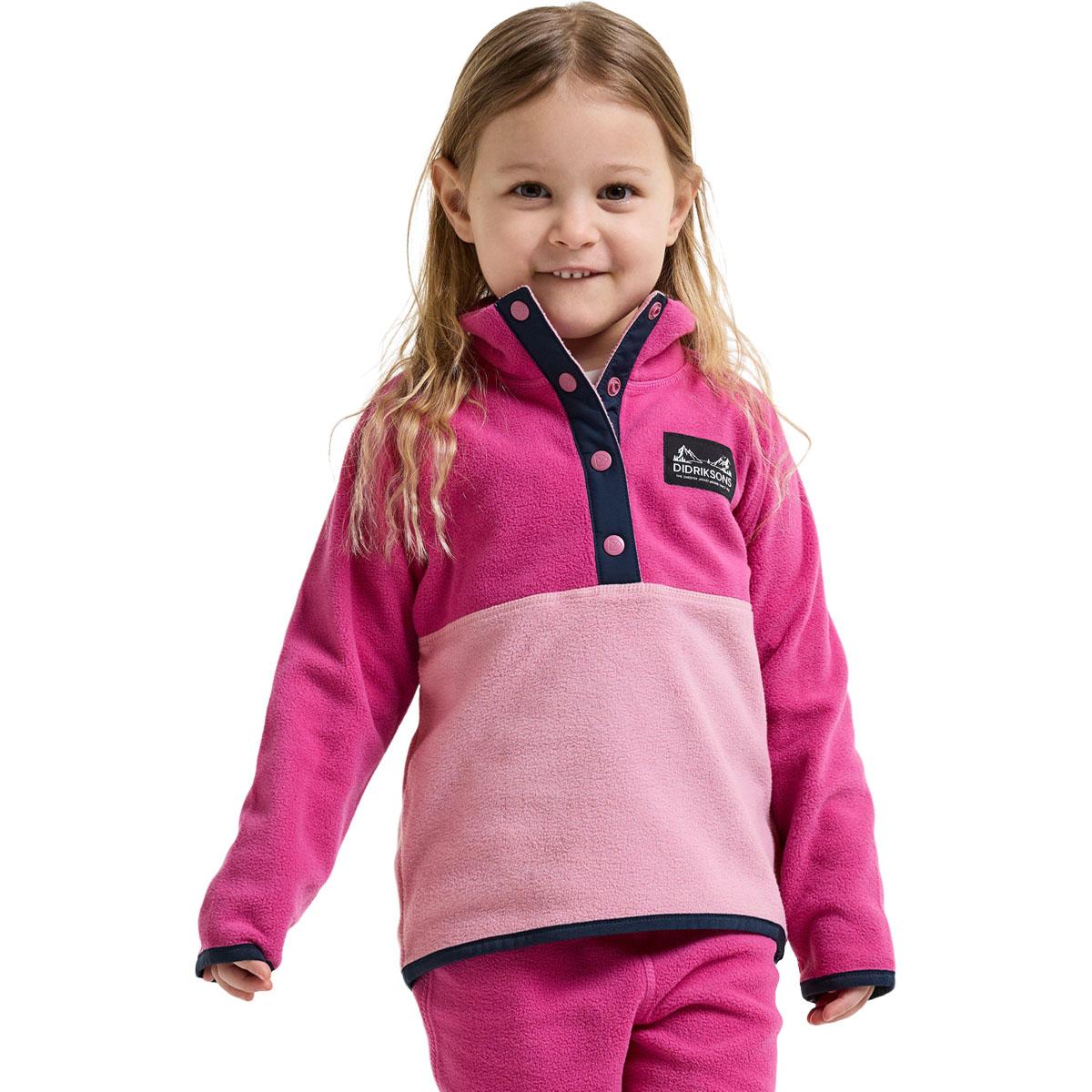 Didriksons Monte Fleecetrøje Børn CACTUS PINK